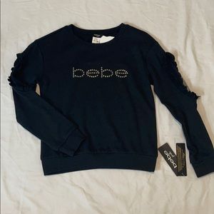 Girls Bebe longsleeved top size 10/12